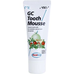 GC Tooth Mousse Reminaliserende Beschermende Crème voor Gevoelige Tanden zonder Fluoride Smaak Melon 35 ml