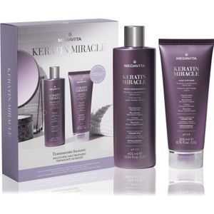 Medavita - Keratin Miracle - Cosmetische Set - 400 ml Shampoo - 200 ml Masker