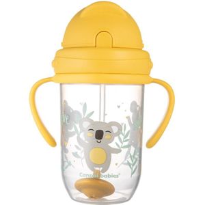 Canpol babies Exotic Animals Cup With Straw Kop met rietje Yellow 270 ml