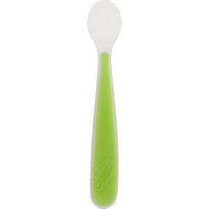 Chicco Soft Silicone lepeltje 6m+ Green 1 st