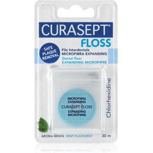 Curasept Dental Floss Expanding Microfibre Speciaal Flossdraad met Antibacteriele Ingredienten Mint 30 m