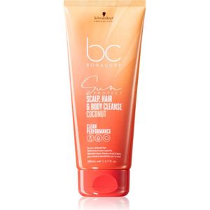 Schwarzkopf Professional BC Bonacure Sun Protect Scalp, Hair & Body Cleanse Shampoo voor Haar en Lichaam 200 ml