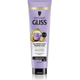 Schwarzkopf Gliss Blonde Hair Perfector Herstellende Haarmasker voor ontkleurd haar of haar met highlights 150 ml