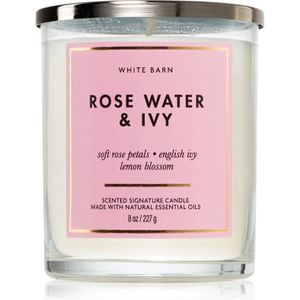 Bath & Body Works Rose Water & Ivy geurkaars 227 g