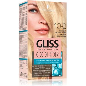 Schwarzkopf Gliss Color Pernamente Haarkleuring Tint 10-2 Natural Cool Blonde