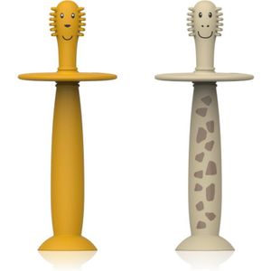 Matchstick Monkey Animal Collection tandenborstels voor Kinderen Lion/ Giraffe 2 st