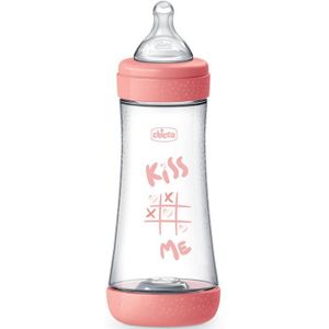 Chicco Perfect 5 babyfles 4 m+ Fast Flow Pink 300 ml