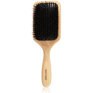 Notino Hair Collection Flat brush with boar bristles platte haarborstel met Wildezwein Borstelharen