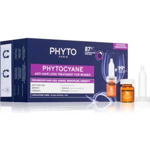 Phyto Phytocyane Anti-Hair Loss Treatment For Women Doelgerichte Anti-Haaruitval Verzorging 12x5 ml