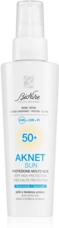 BioNike Aknet Sun Beschermende Huidcrème Acne Huid SPF 50+ 50 ml