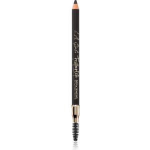 L.A. Girl Cosmetics Featherlite Langaanhoudende Wenbrauw Potlood met Borstel Tint Soft Black 1.1 g