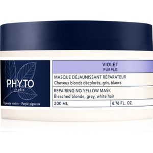 Phyto Purple No Yellow Mask regenererende sheet mask voor Blond en Highlighted Haar 200 ml