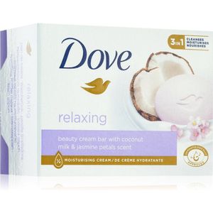 Dove Relaxing reinigende baardzeep Coconut milk & Jasmine petals 90 gr