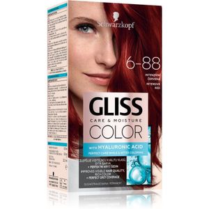 Schwarzkopf Gliss Color Pernamente Haarkleuring Tint 6-88 Intensive Red 1 st