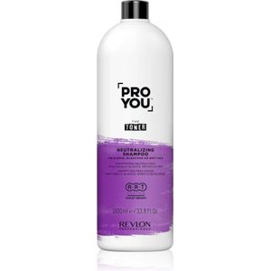 Revlon Professional Pro You The Toner shampoo die gele tonen neutraliseert voor Blond en Grijs Haar 1000 ml