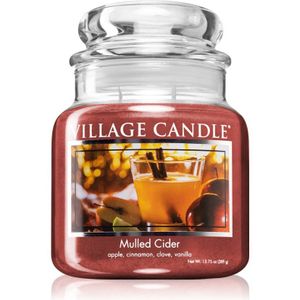 Village Candle Mulled Cider geurkaars (Glass Lid) 389 gr