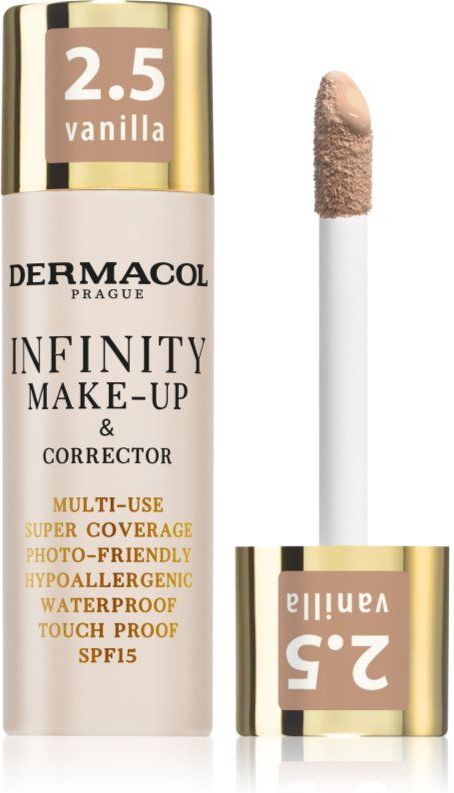 Dermacol - Infinity - Foundation - Tint 2.5 Vanilla - 20 g - SPF 15