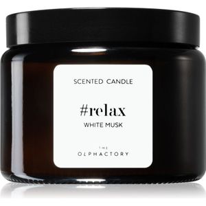 The Olphactory - Relax  White Musk - Scented Candle - 360 gram - 2 lonten - 60 BRANDUREN