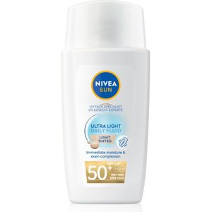 NIVEA SUN Ultra Light - Getinte Fluid - SPF 50+ - 40 ml