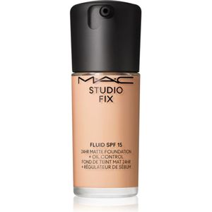 MAC Cosmetics Studio Fix Fluid SPF 15 24HR Matte Foundation + Oil Control Matterende Make-up SPF 15 Tint N4.75 30 ml