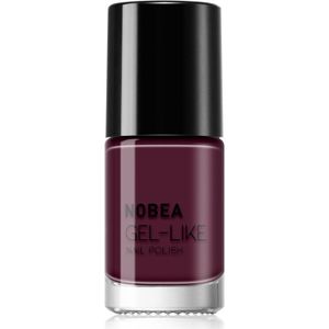 NOBEA - Day-to-Day Gel-like Nail Polish - Nagellak - Maroon Red - 6 ml