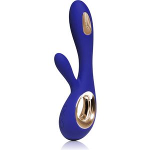 Lelo Soraya Wave vibrator met clitorsstimulator Midnight Blue 21,5 cm