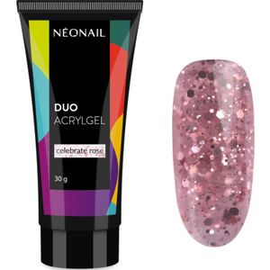 Duo - Celebrate Rose - Acrylgel - 30g - Transparante Formule met Glitter
