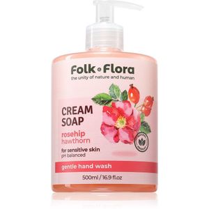 Folk & Flora - Rosehip & Hawthorn - Vloeibare Zeep - 500 ml