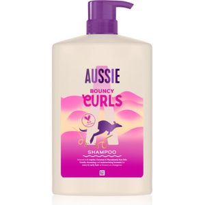 Aussie Bouncy Curls - Intensief Hydraterende Shampoo - 1000 ml - Voor Golvend en Krullend Haar