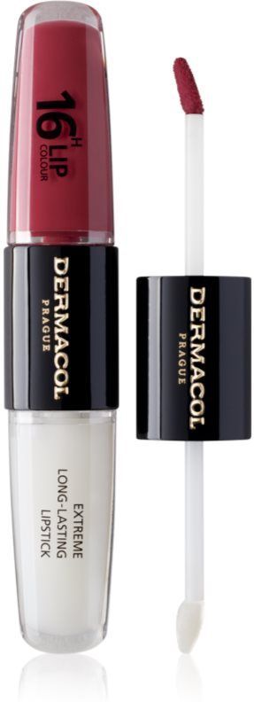 Dermacol 16H Lip Colour Langaanhoudende lippenstift en lipgloss Tint 06 Merry Berry 2x4 ml