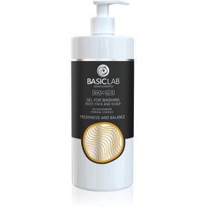 BasicLab Dermocosmetics Masculis Douchegel voor Gezicht, Lichaam en Haar 500 ml