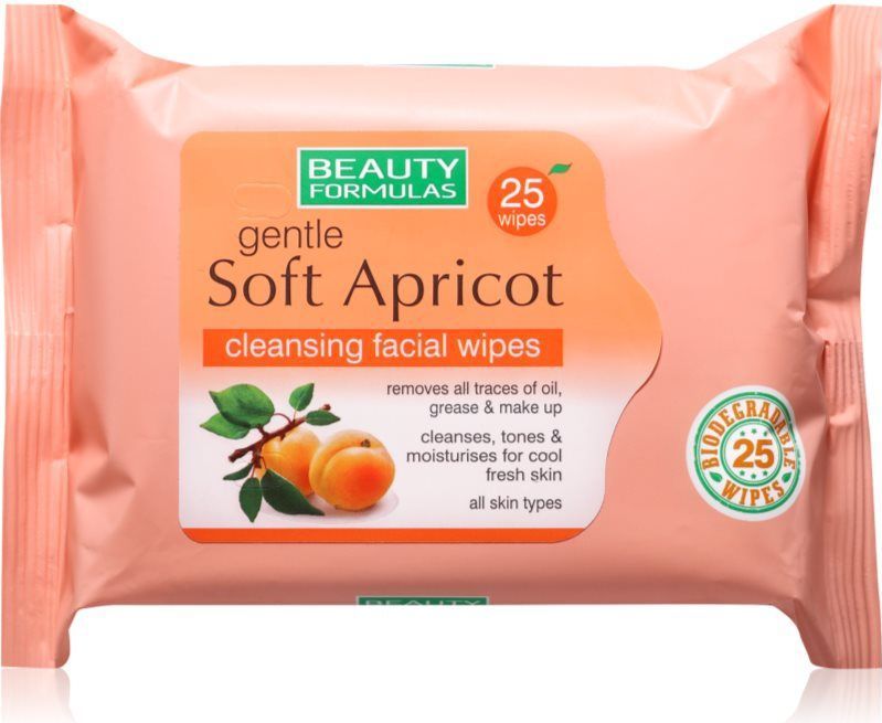 Beauty Formulas - Gentle Soft Abrikoos - Reinigingsdoekjes - 30 stuks