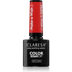 Claresa SoakOff UV/LED Color Make a Wish Gel Nagellak Tint 2 5 g
