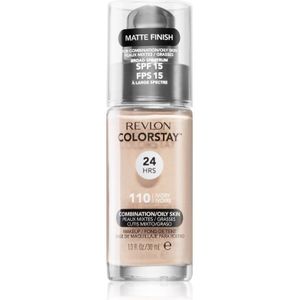 Revlon Cosmetics ColorStay™ Langaanhoudende Matte Make-up voor Gemengde en Vette Huid Tint 110 Ivory 30 ml