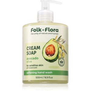 Folk & Flora - Avocado & Olive - Vloeibare Zeep - 500 ml