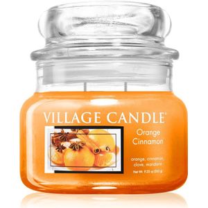 Village Candle Orange Cinnamon geurkaars (Glass Lid) 262 gr