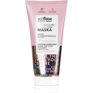 so!flow High Porosity Hair Protein-Emollient Mask Versterkende Masker voor Breekbaar en Gestrest Haar 200 ml