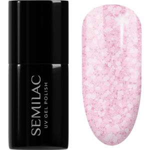Semilac UV Hybrid Crushed_ICE Gel Nagellak voor UV/LED Lamp Tint 491 Strawberry Ice 7 ml