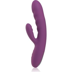 Svakom Avery Powerful Thrusting vibrator met clitorsstimulator Lilac 19,5 cm