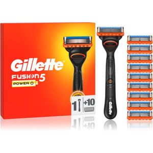 Gillette Fusion5 Power Scheerapparaat + Vervangende Messjes 10 st