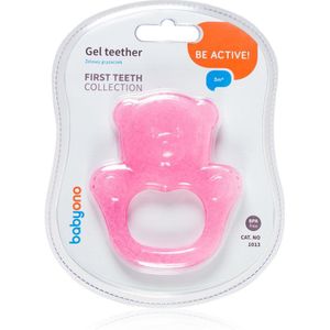 BabyOno Be Active Gel Teether bijtring Pink Bear 1 st
