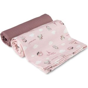 canpol babies Muslin Squares stoffen luiers Pink 70x70 cm 2 st