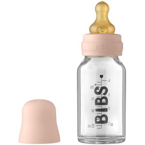 BIBS Baby Glass Bottle 110 ml babyfles Blush 110 ml