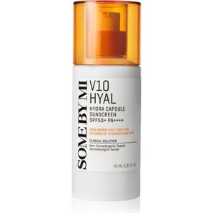 Some By Mi V10 Hyal Hydra Capsule Sunscreen beschermende crème voor de gevoelige en intolerante huid SPF 50+ 40 ml