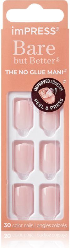 imPRESS - Colour Bare but Better - Opdruknagels - Roze - 30 Stuks