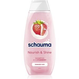 Schwarzkopf Schauma Nourish & Shine Versterkende Shampoo voor Beschadigd Haar met Aardbeien Geur 400 ml