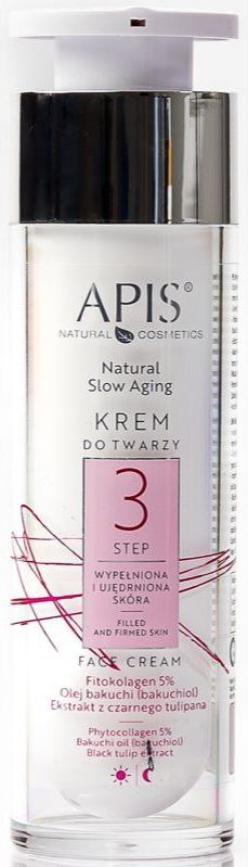 Apis Natural Cosmetics Slow Aging Step 3 Vullende en Gladmakende Crème voor Rijpe Huid 50 ml