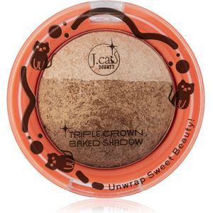 J.Cat Beauty Triple Crown Langaanhoudende Oogschaduw Tint 108 Baked Alaska 2.5 g