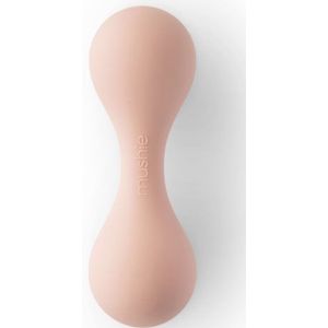 Mushie Silicone Rattle Toy rammelaar Blush 1 st