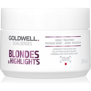 Goldwell Dualsenses Blondes & Highlights regenererende sheet mask neutraliseert gele Tinten 200 ml